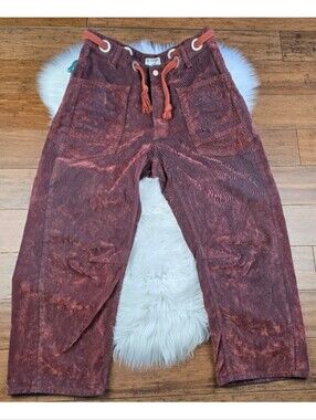 Free People We The Free Flocked Moxie Barrel Jeans 29